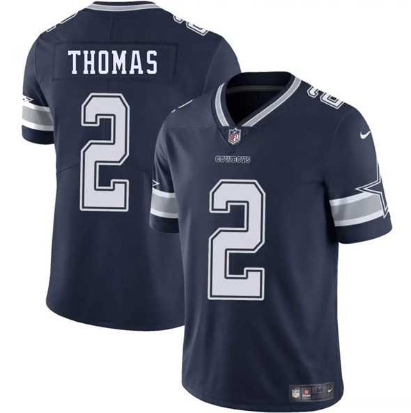 Men & Women & Youth Dallas Cowboys #2 Juanyeh Thomas Navy 2025 Vapor Untouchable Limited Stitched Jersey